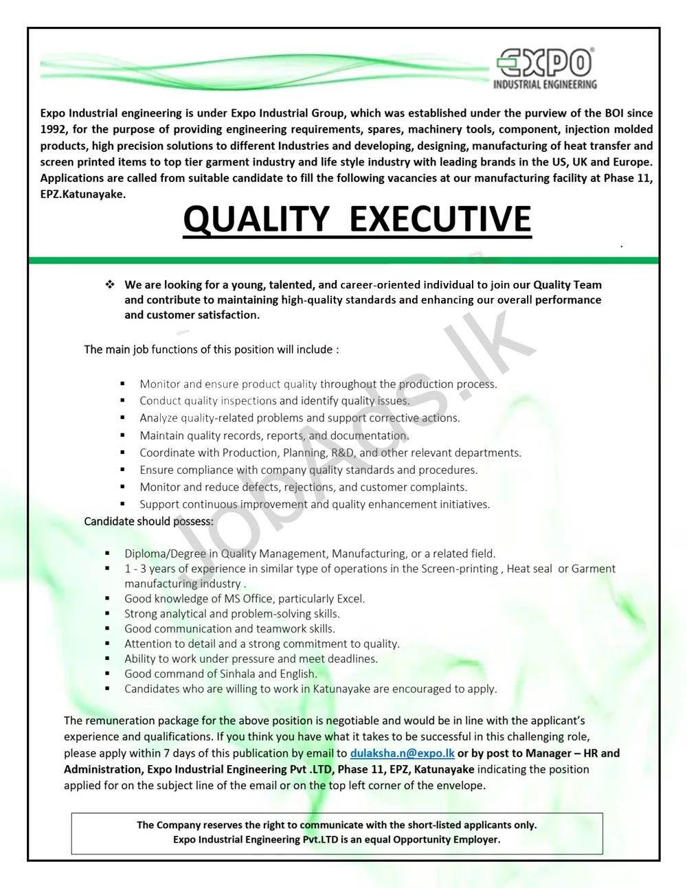 Company banner