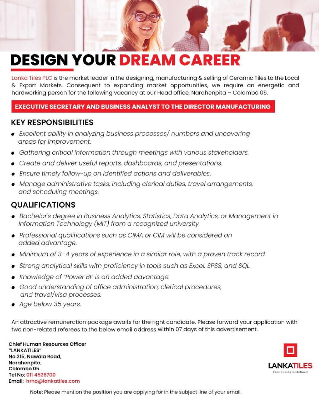 Company banner